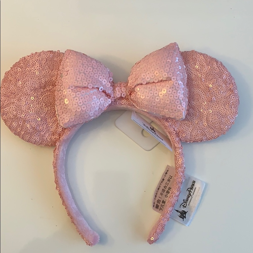 PINK Sequins Minnie Ears